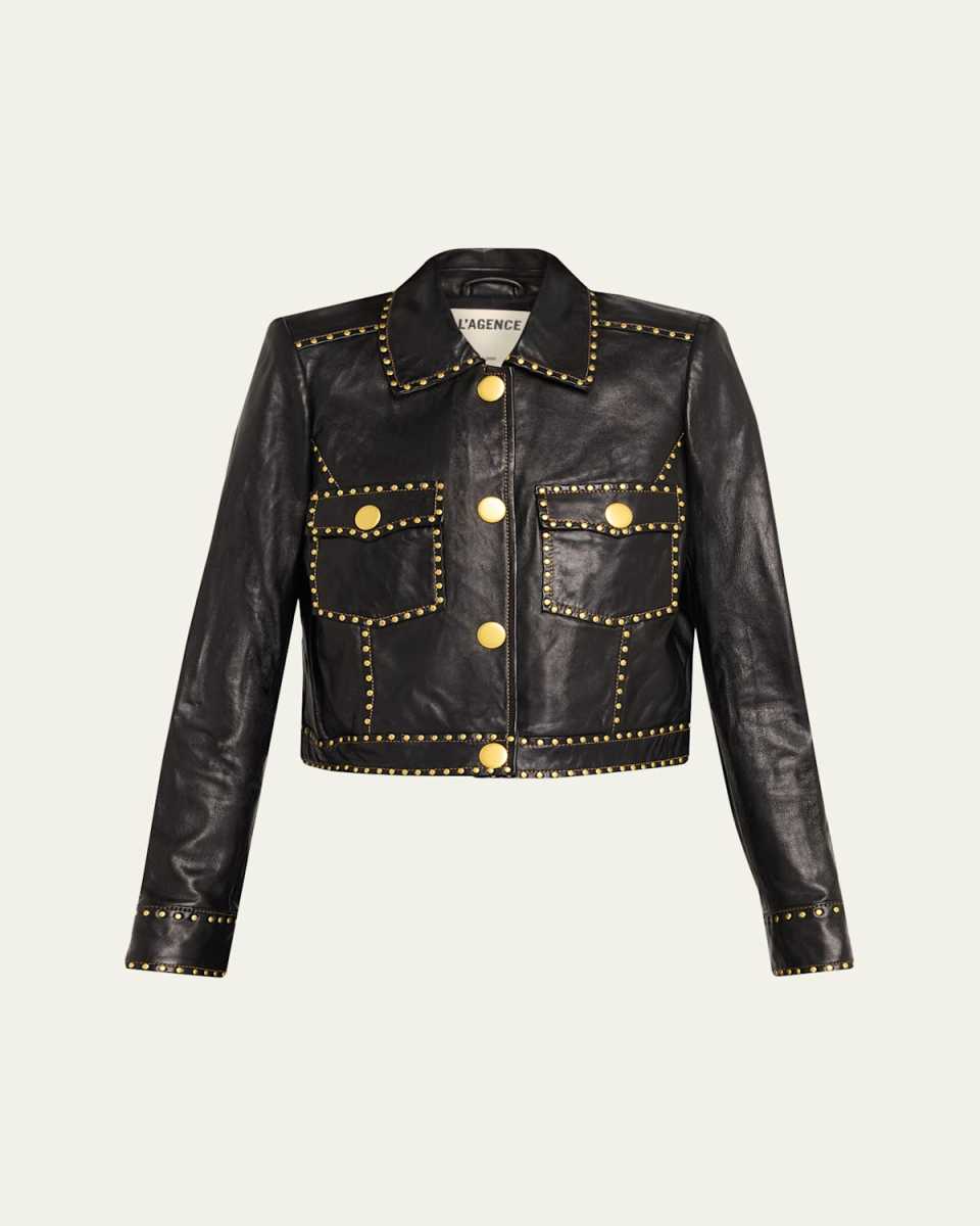 Winsome Studded Leather Jacket